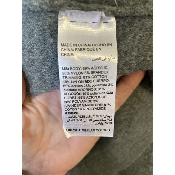 Chico's Cardigan Womens Size 4 ( US XXL) Gray Stretch Knit Sweater Career Office - Picture 8 of 11